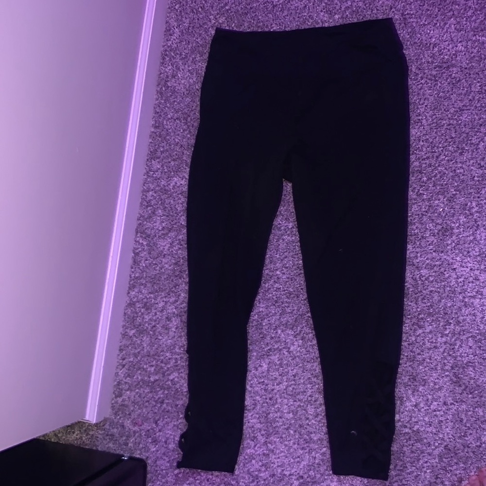 high rise black leggings